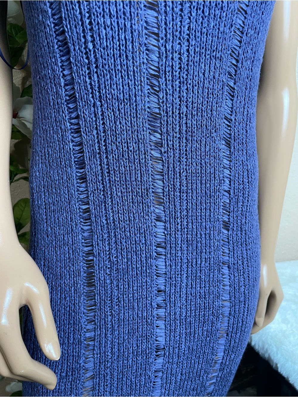 Steve Madden Sleeveless Knit Midi Dress in Vintage Blue - Picture 5 of 9